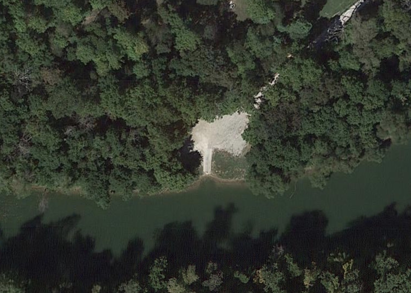 Aerial map view of Adkins Camp at Rough River Lake