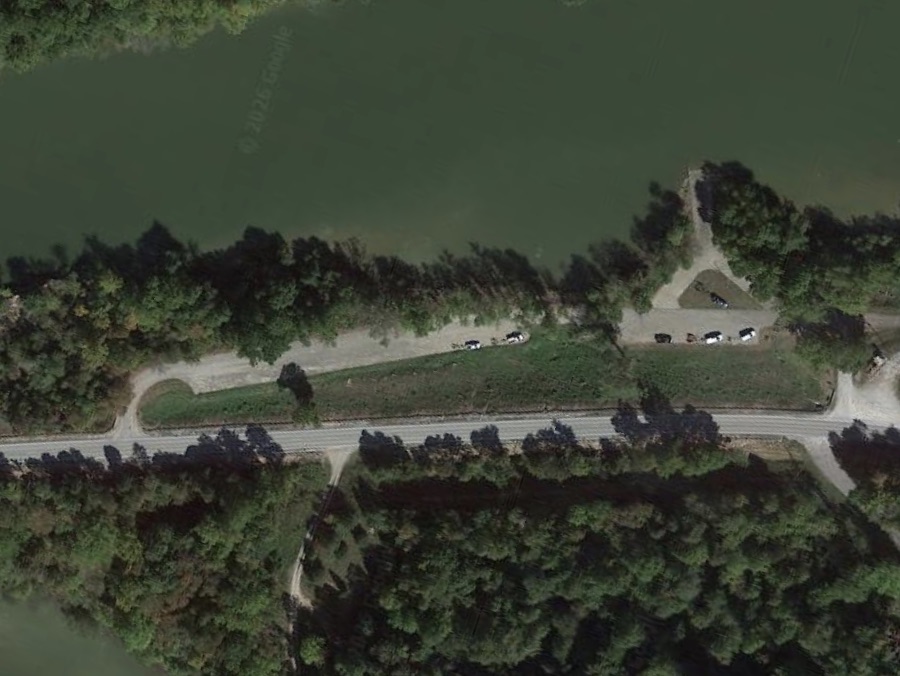 Aerial map view of Eveleigh Ramp at Rough River Lake
